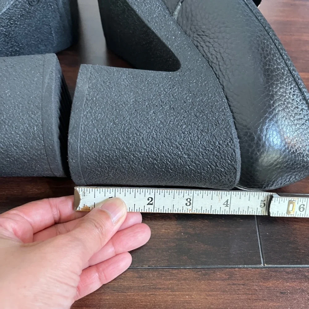 Intentionally Blank Dex Platform Heel Chunky Leather‎ size 39 Goth Grunge Mint